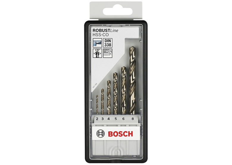 Set da 6 punte per metallo Robust Line HSS-Co Bosch 2607019924