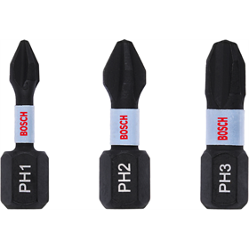 Set di punte a percussione PH Impact Control, 3 pz. Bosch 2608522470