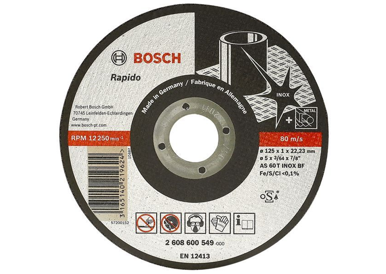 Mola da taglio diritta Expert for Inox – Rapido Bosch 2608600545