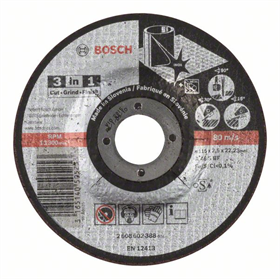 Disco da taglio 3in1 A 46 S BF, 115x22,23x2,5 mm Bosch 2608602388