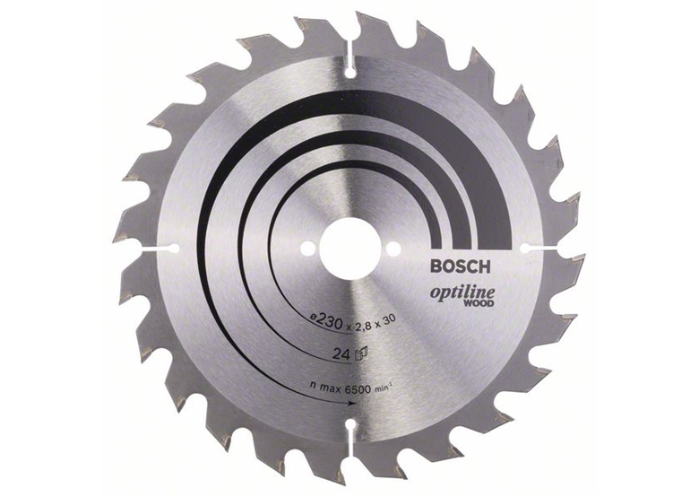 Lama per sega circolare Optiline Wood 230x30mm T24 Bosch 2608640627