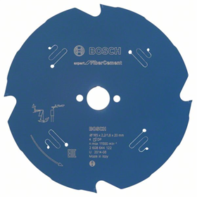 Lama per sega circolare Expert for Fiber Cement 165x20mm T4 Bosch 2608644122