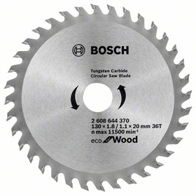Lama circolare ECO Optiline Wood 130x20mm T36 Bosch 2608644370