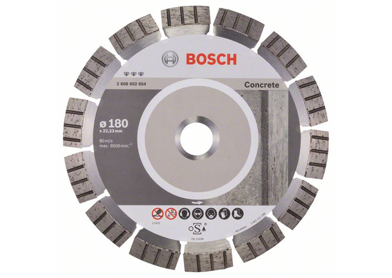 Disco diamantato 180mm Bosch Best for Concrete
