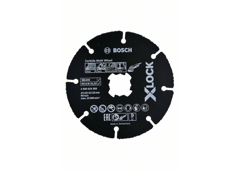 Mola da taglio X-Lock 115mm Bosch Carbide Multi Wheel