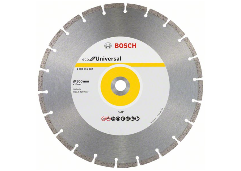 Disco diamantato 300x20mm Bosch Eco for Universal Segmented