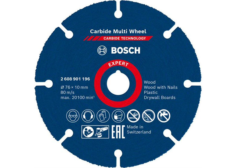 Disco da taglio 76x10mm Bosch EXPERT Carbide Multi Wheel