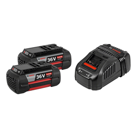 Batteria 36V 6,0Ah (x2) e carica batteria Bosch GBA + GAL 3680