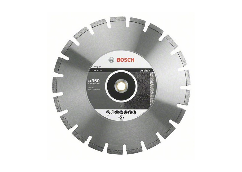 Disco diamantato 350mm Bosch Standard for Asphalt