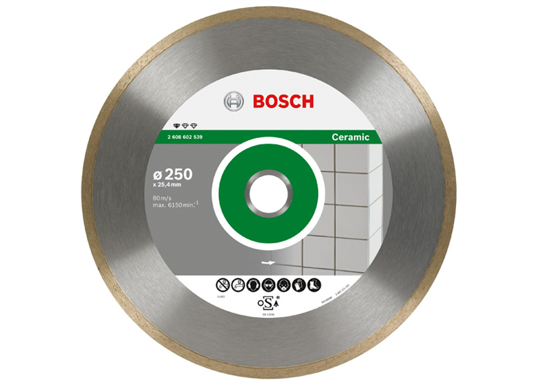 Disco diamantato 180x25,4x1,6mm Bosch Standard for Ceramic