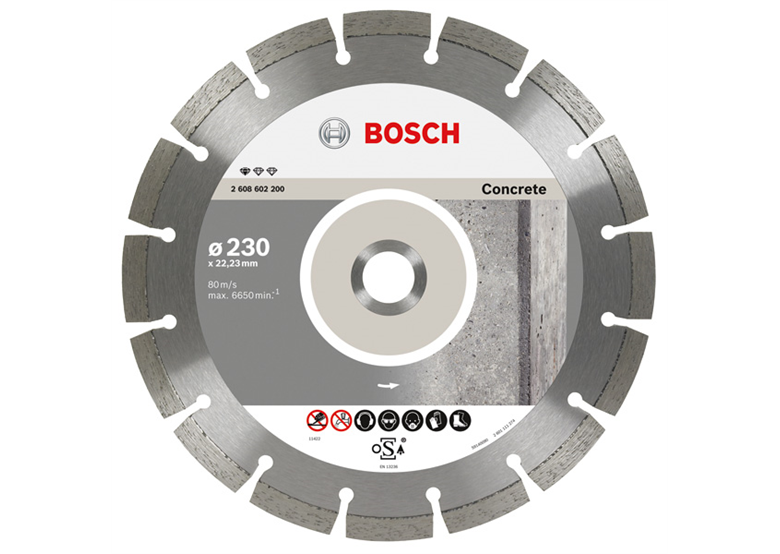 Disco diamantato 180x22,23x2mm Bosch Standard for Concrete