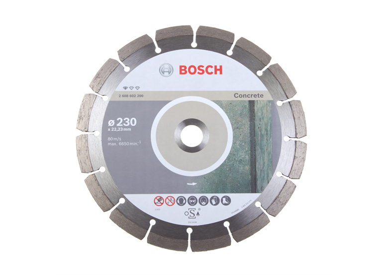 Disco diamantato 230mm Bosch Standard for Concrete