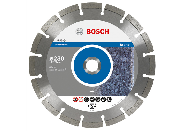 Disco diamantato 230x22,23x2,3mm Bosch Standard for Stone