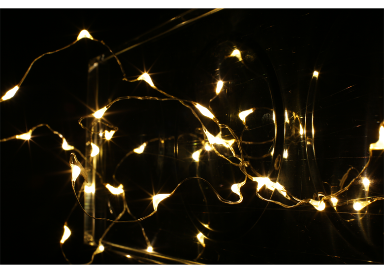 Lampadine per l'albero di Natale LED colore bianco 1m Bulinex 10-048