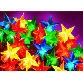 Lampadine per l'albero di Natale stelle multicolor 50 pezzi Bulinex 31-521