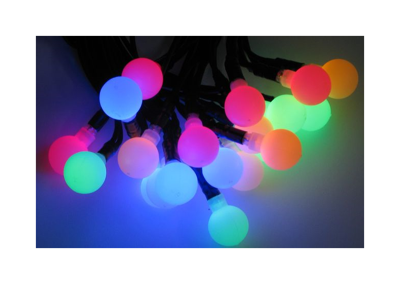 Set di lampadine LED con pallini colorati fluidi 80diodi 12m Bulinex 37-281