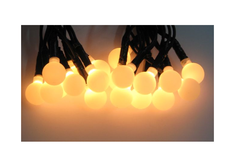 Set di lampadine LED con pallini bianco acceso fluidi 80diodi 11,85m Bulinex 37-282