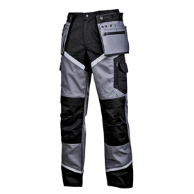 Pantaloni neri/grigi con riflettori XL Lahti Pro L4051604