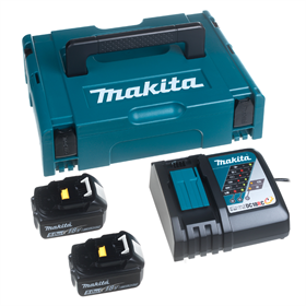 Batterie 18V 5,0Ah (x2) e caricabatterie Makita 197624-2