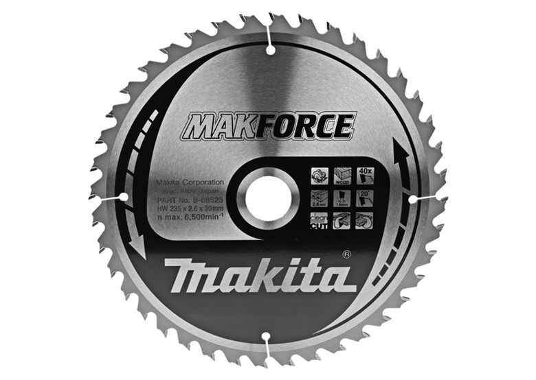 Disco MAKFORCE CSM23540G 235x30mm T40 Makita B-08523