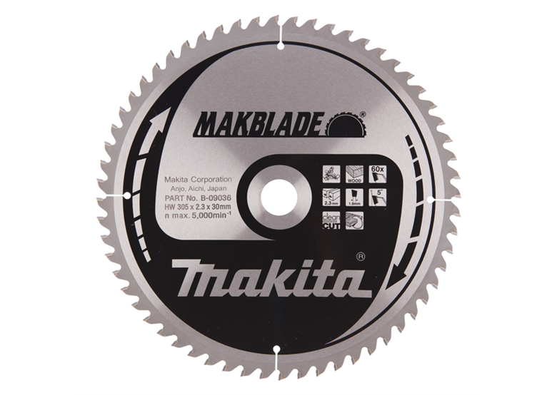 Disco MAKBLADE MSM30560G 305x30mm T60 Makita B-09036