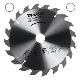 Disco da taglio per legno HM Makita D-03925 235x30mm T20 Makita D-03925