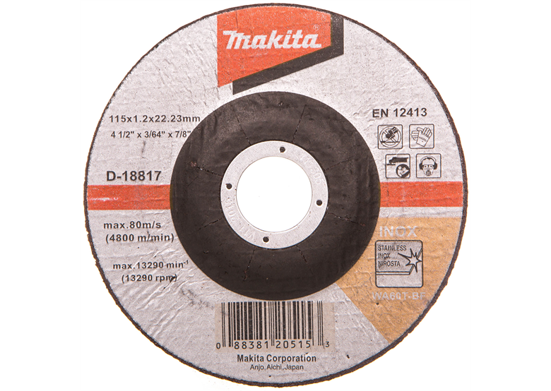 Disco da taglio INOX Makita D-18817