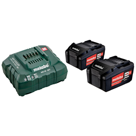 Set di 2 batterie 18V Li-Power 4.0Ah con caricabatterie ASC 30-36V Metabo 685050000