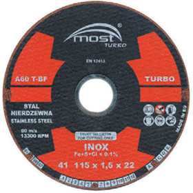 Disco da taglio per l'acciaio inox Most 94-14-115160