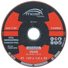 Disco da taglio per l'acciaio inox Most 94-14-125100