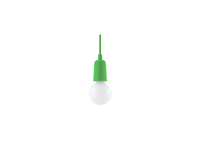 Lampada a sospensione DIEGO 1 verde Sollux Lighting Nickel