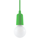 Lampada a sospensione DIEGO 1 verde Sollux Lighting Nickel