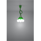 Lampada a sospensione DIEGO 5 verde Sollux Lighting Nickel