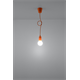 Lampada a sospensione DIEGO 1 arancione Sollux Lighting Nickel