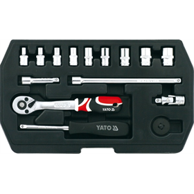 Set di utensili 1/4", 15 pezzi, XS Yato YT-1444 Yato YT-1444