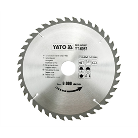 Disco circolare 210x30mm T40 Yato YT-6067