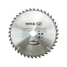 Disco circolare 250x30mm T40 Yato YT-6071