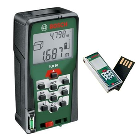 Distanziometro laser PLR 50 + 4GB USB Bosch 0603016322