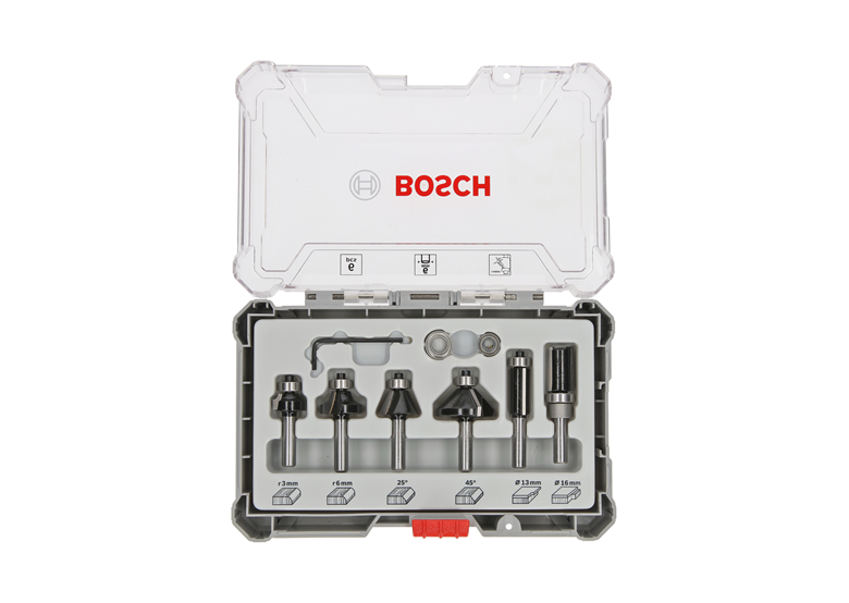 Set di frese 6mm 6pz. Bosch 2607017468