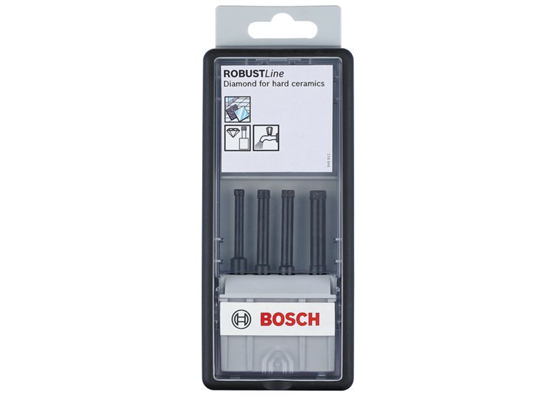 Set Robust Line da 4 pz. di punte diamantate a umido Bosch 2607019881