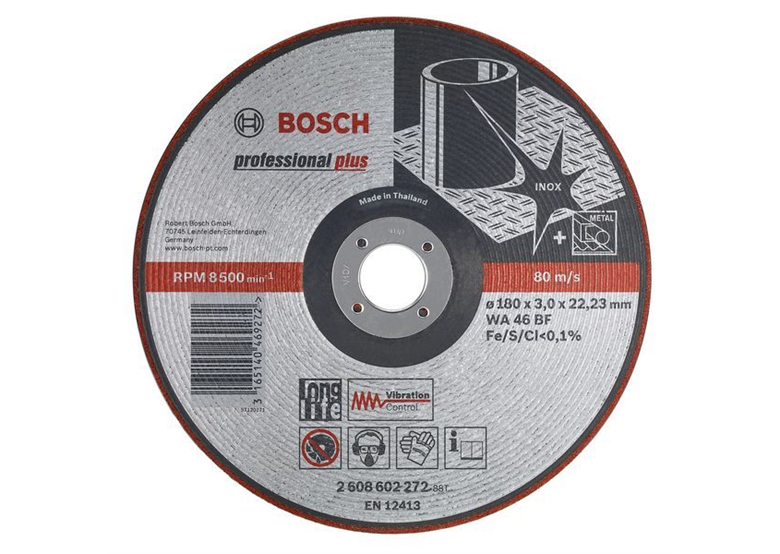Disco abrasivo semielastico WA 46 BF, 125 mm, 22,23 mm, 3,0 mm Bosch 2608602218