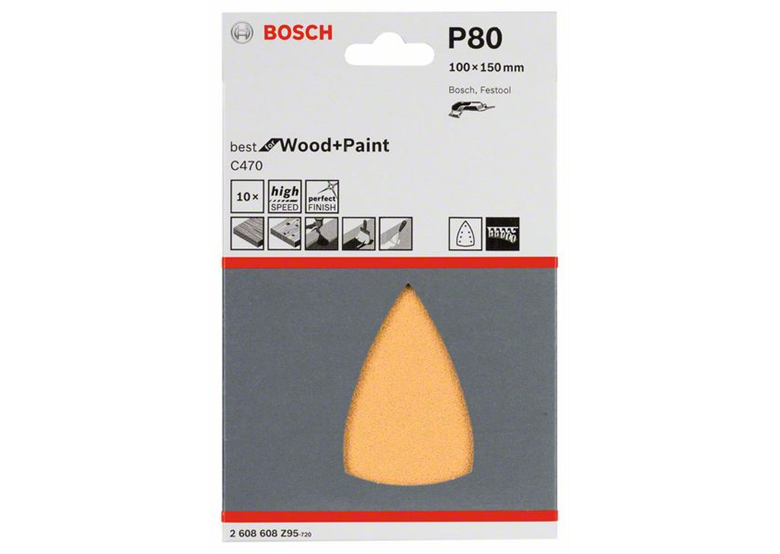 Foglio abrasivo C470, confezione da 10 pz. Bosch 2608608Z95