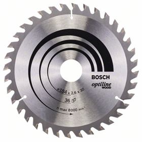Lama per sega circolare Optiline Wood 184x30mm T36 Bosch 2608640611
