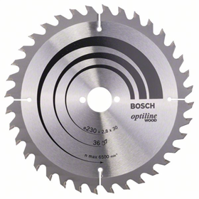 Lama per sega circolare Optiline Wood 230x30mm T36 Bosch 2608640628