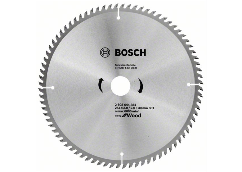 Lama circolare ECO Optiline Wood 254x30mm T80 Bosch 2608644384