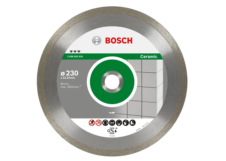 Disco diamantato 230x22,23x2,4mm Bosch Best for Ceramic