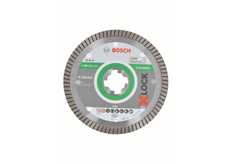 Disco diamantato X-Lock 125mm Bosch Best for Ceramic Extra-Clean