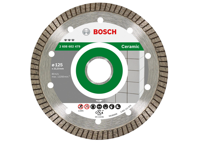 Disco diamantato 125mm Bosch Best for Ceramic Extra-Clean Turbo