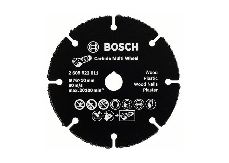 Mola da taglio in metallo duro 76mm Multi Wheel Bosch Carbide Multi Wheel