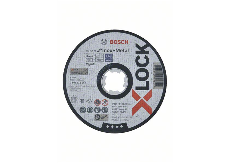 Mola da taglio X-Lock 125x22,23x1mm Bosch Expert for Inox